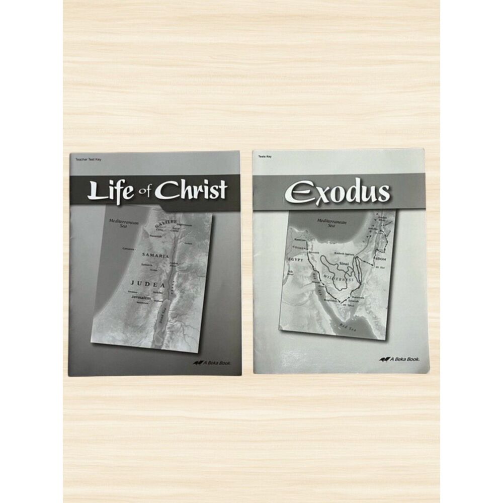Abeka Grade 7 Bible Exodus Life of Christ Test Keys Homeschool Teacher Set